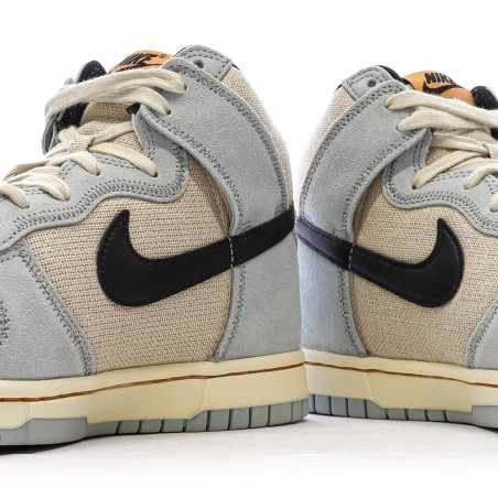 Dunk High Retro Beige/Bleu Homme Nike