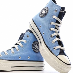 Baskets Bleues Mixte Converse Chuck 70 Letterman