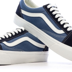 Baskets Bleu/Marine Homme Vans Old Skool Marshmallow