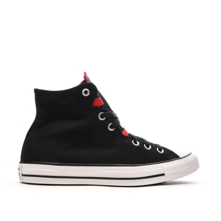 Baskets Noires/Rouge/Blanches Converses Chuck Taylor All Star