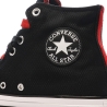 Baskets Noires/Rouge/Blanches Converses Chuck Taylor All Star