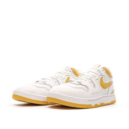 Baskets Blanches/Jaunes Homme Nike Attack