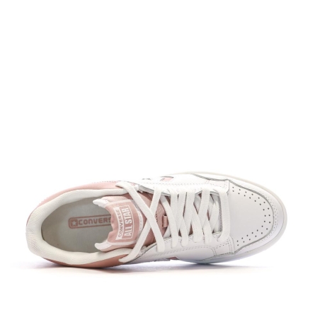 Baskets Blanches/Roses Mixte Converse Weapon