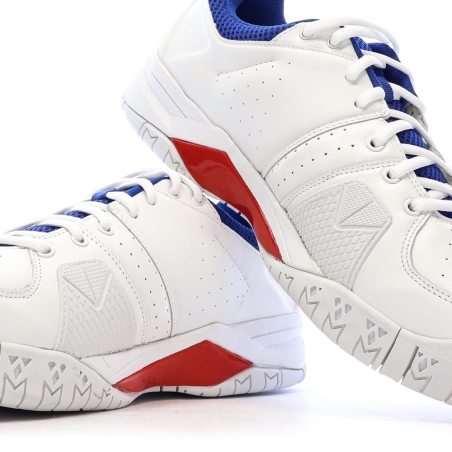 Baskets Blanches/Bleu/Rouges Homme Le Coq Sportif Gasquet