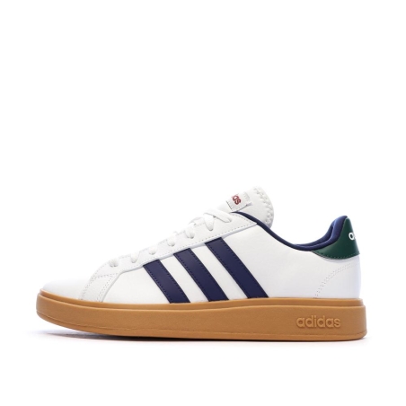 Baskets Blanches/Marines Homme Adidas Grand Court Base 2.0