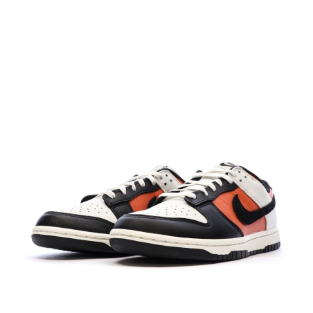 Dunk Low Retro Blanc/Noir/Orange Homme Nike