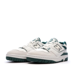 Baskets Blanches/Vertes Homme New Balance BB550