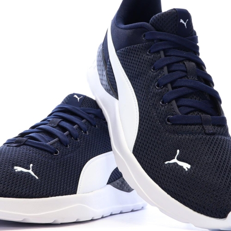 Baskets Marines/Blanches Homme Puma Anzarun Lite