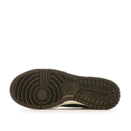 Baskets Écru/Marron Homme Nike Dunk High Retro