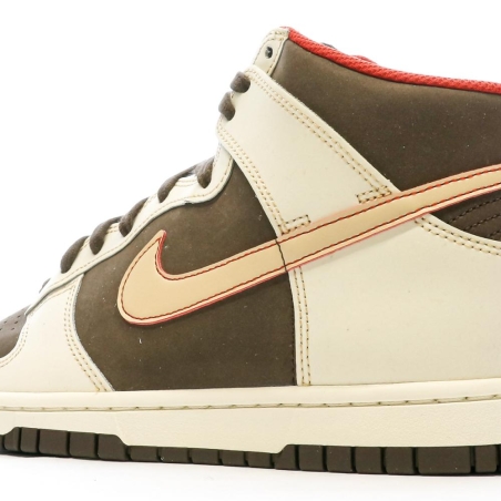 Baskets Écru/Marron Homme Nike Dunk High Retro