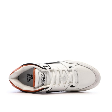 Baskets Blanc/Orange Homme Le Coq Sportif Dynactif T1000