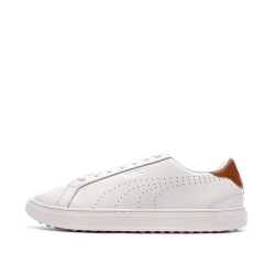 Baskets de golf Blanches/Camel Homme Puma Hypnotic