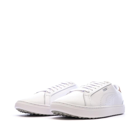 Baskets de golf Blanches/Camel Homme Puma Hypnotic