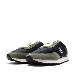 Baskets Noir/Kaki Homme Calvin Klein Jeans Retros