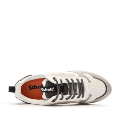 Baskets Blanches/Grises Homme Schott Maki