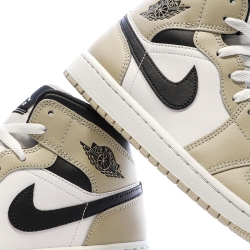 Air Jordan 1 Mid Blanche/Beige Homme Nike