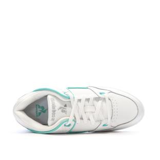 Baskets Blanches/Turquoises Homme Le Coq Sportif Nineties