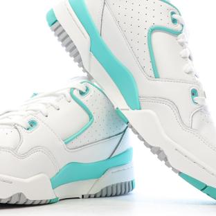 Baskets Blanches/Turquoises Homme Le Coq Sportif Nineties