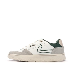 Baskets Blanches/Grises/Vertes Homme Schott Darcy