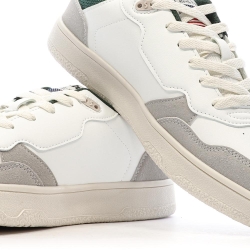 Baskets Blanches/Grises/Vertes Homme Schott Darcy