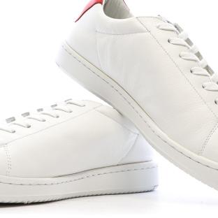 Baskets Blanches/rouge Homme Le Coq Sportif Phenix