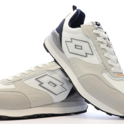 Baskets Blanc/Gris Homme Lotto Twenty 5