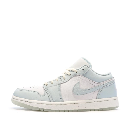 Baskets Bleu Clair/Écru Homme Nike Air Jordan 1 Low