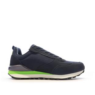 Baskets Marine/Vert Homme Lotto Twenty 5