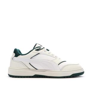 Baskets Blanches/Vertes Foncés Homme Puma Doublecourt03