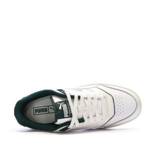 Baskets Blanches/Vertes Foncés Homme Puma Doublecourt03