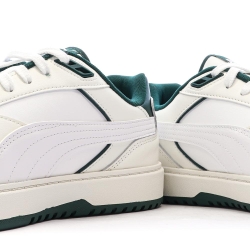 Baskets Blanches/Vertes Foncés Homme Puma Doublecourt03