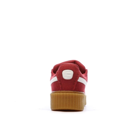 Baskets Rouge Mixte Puma Creeper Phatty Cordu