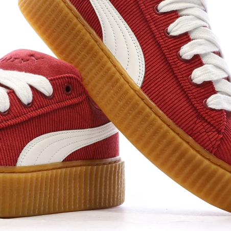 Baskets Rouge Mixte Puma Creeper Phatty Cordu