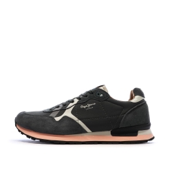 Baskets Noir/Rose Homme Pepe jeans Brit Prints
