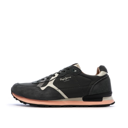 Baskets Noir/Rose Homme Pepe jeans Brit Prints