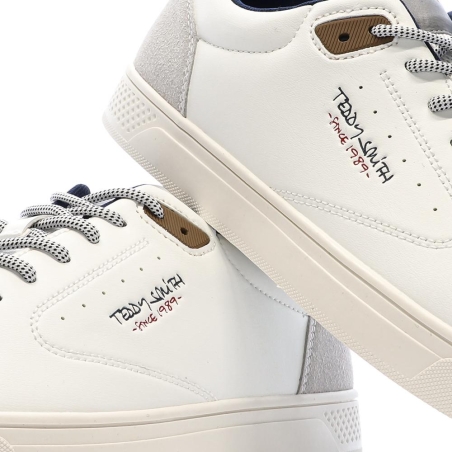 Baskets Blanches/Grises/Camel Homme Teddy Smith 71513
