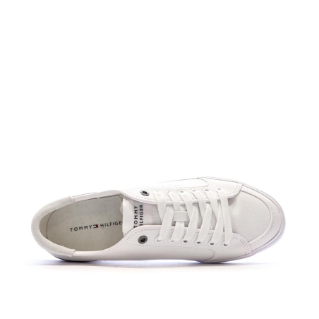 Baskets Blanches Homme Tommy Hilfiger Core Corporate Vulc