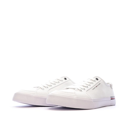 Baskets Blanches Homme Tommy Hilfiger Core Corporate Vulc