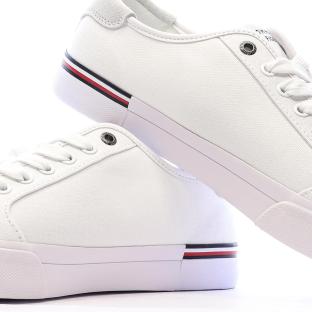 Baskets Blanches Homme Tommy Hilfiger Core Corporate Vulc