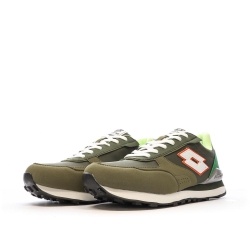 Baskets Kaki/Blanche Homme Lotto Twenty 5