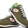 Baskets Kaki/Blanche Homme Lotto Twenty 5