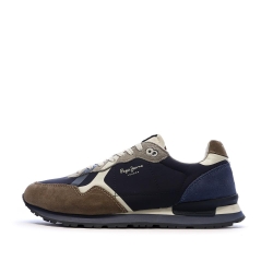 Baskets Marron/Beige Homme Pepe jeans Brit Prints