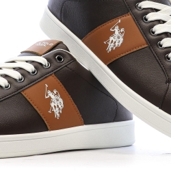 Baskets Marrons/Camel Homme US Polo ASSN