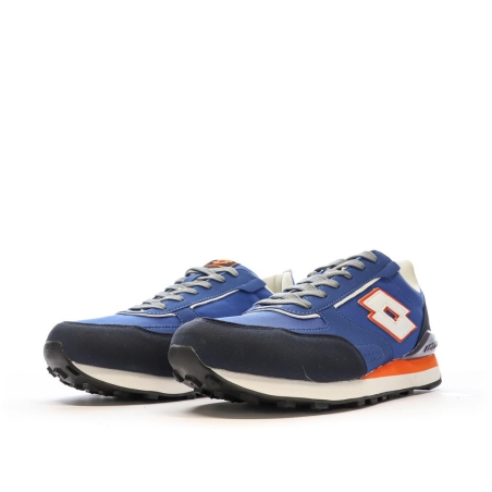 Baskets Bleu/Blanc/Orange Homme Lotto Twenty 5