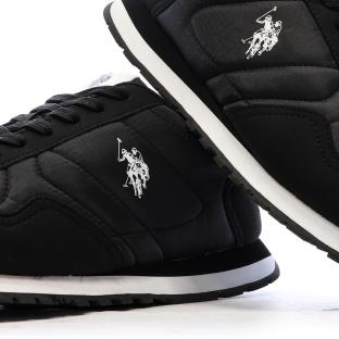 Baskets Noires Homme US Polo ASSN Sneakers