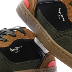 Baskets Kaki/Camel Homme Pepe jeans Kore Skate