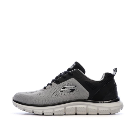 Baskets Grise Homme Skechers Track - Broader