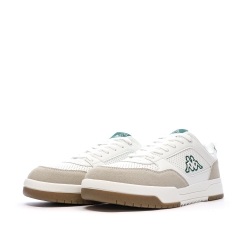 Baskets Blanches/Beiges/Vert Homme Kappa Logo Manis