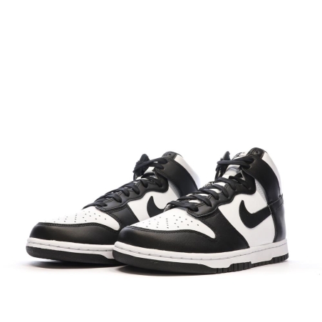 Baskets Blanches/Noires Homme Nike Dunk Hi