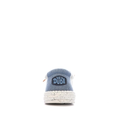 Chaussures Bleues/Grises Chiné Homme Hey Dude Wally Jersey